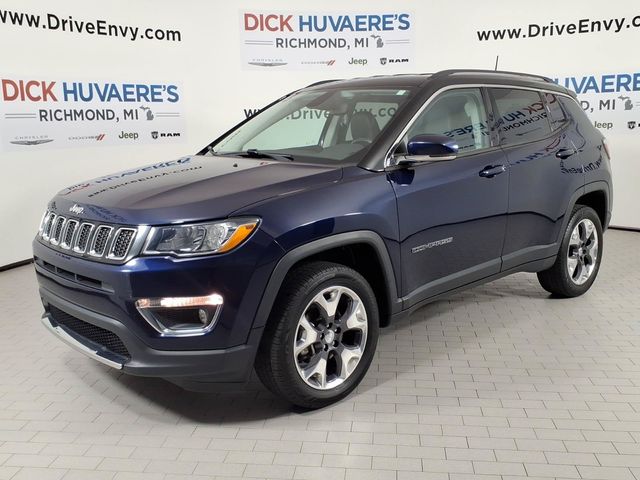 Jazz Blue Pearlcoat 2020 Jeep Compass SUV / Crossover Four-Wheel Drive 9-Speed Automatic
