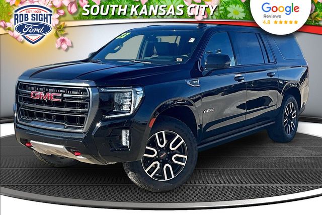 Onyx Black 2022 GMC Yukon XL AT4 4WD SUV / Crossover Four-Wheel Drive