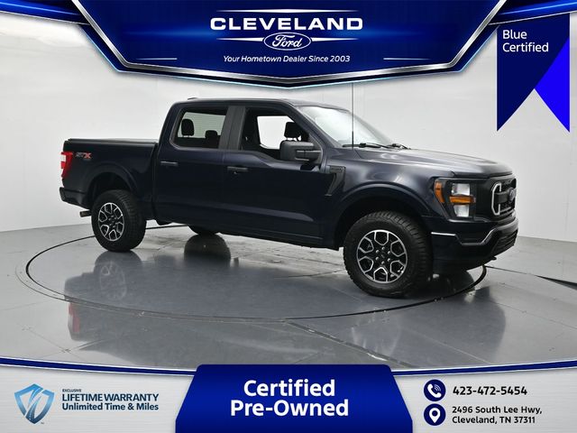 Blue Metallic 2023 Ford F-150 Pickup Truck Four-Wheel Drive Automatic