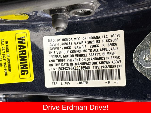 Used 2020 Honda Civic Sedan