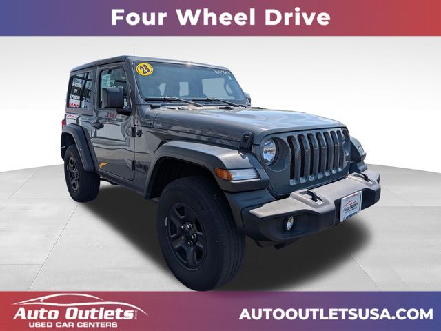 Sting-Gray Clearcoat 2023 Jeep Wrangler Sport 2-Door 4WD SUV / Crossover Four-Wheel Drive 8-Speed Automatic