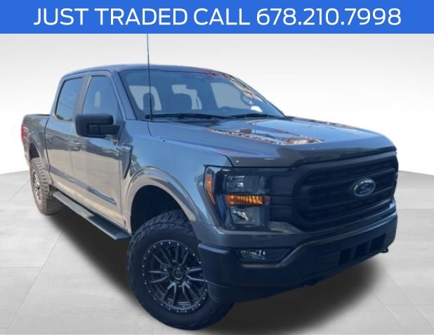 Gray Metallic 2023 Ford F-150 XL SuperCrew 4WD Pickup Truck Four-Wheel Drive Automatic