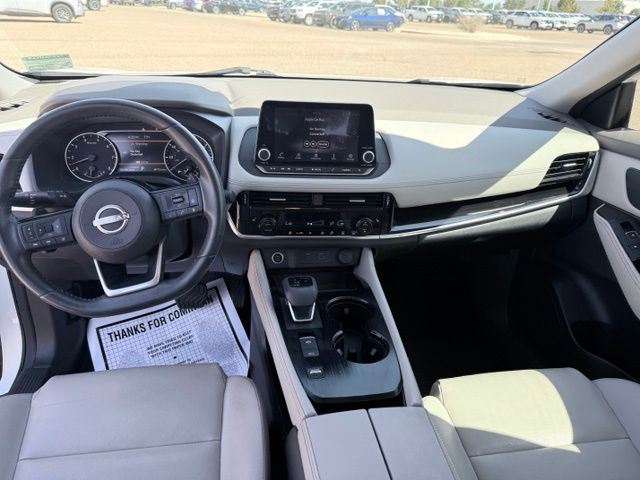 2023 Nissan Rogue SL White at Brown Honda