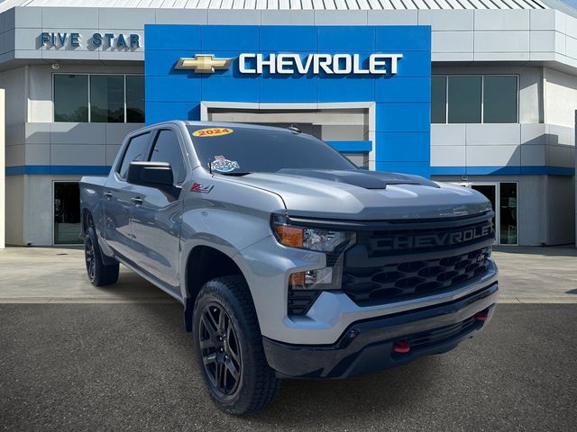 Sterling Gray Metallic 2024 Chevrolet Silverado 1500 Pickup Truck Four-Wheel Drive Automatic