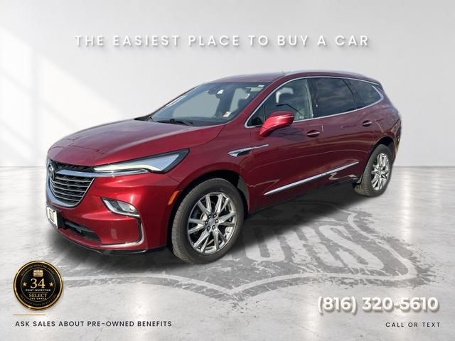 Cherry Red Tintcoat 2022 Buick Enclave SUV / Crossover Four-Wheel Drive 9-Speed Automatic
