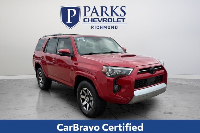 Barcelona Red Metallic 2021 Toyota 4Runner SUV / Crossover Four-Wheel Drive 5-Speed Automatic Overdrive