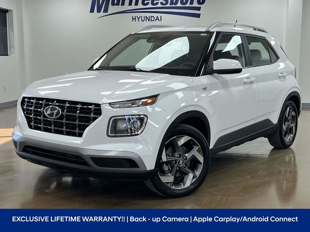 Lunar White 2025 Hyundai Venue SEL FWD SUV / Crossover Front-Wheel Drive Continuously Variable Transmission
