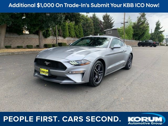 Iconic Silver Metallic 2021 Ford Mustang Coupe Rear-Wheel Drive Automatic