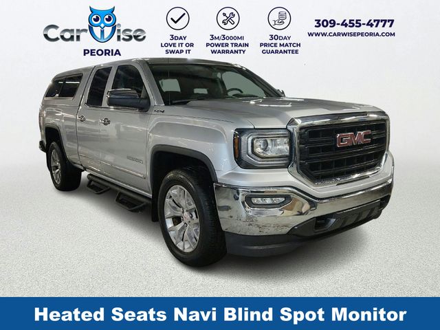 Quicksilver Metallic 2017 GMC Sierra 1500 SLT Double Cab 4WD Pickup Truck Four-Wheel Drive 6-Speed Automatic Overdrive