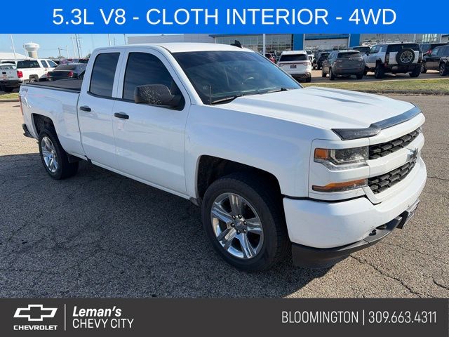 Summit White 2019 Chevrolet Silverado 1500 Pickup Truck Four-Wheel Drive 6-Speed Automatic Overdrive