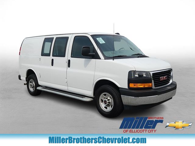 Summit White 2024 GMC Savana Cargo Van Rear-Wheel Drive 8-Speed Automatic Overdrive