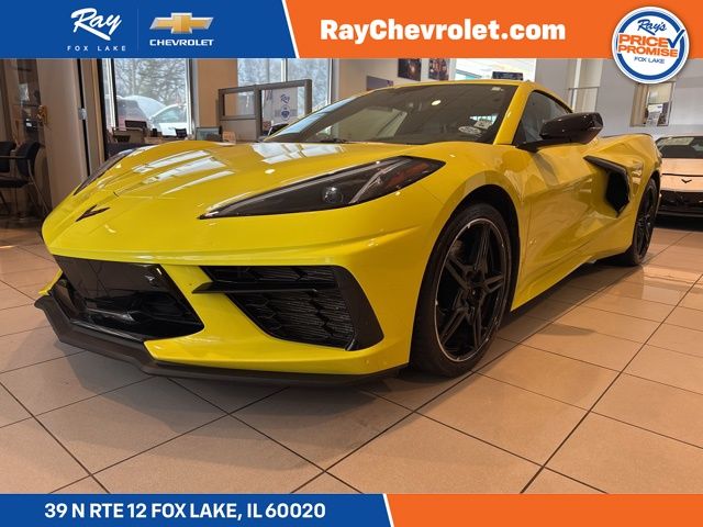 Yellow Metallic 2020 Chevrolet Corvette Stingray 2LT Coupe RWD Coupe Rear-Wheel Drive 8-Speed Dual Clutch