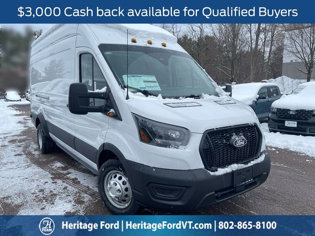 Oxford White 2026 Ford Transit Cargo 350 HD 9950 GVWR High Roof Extended LB DRW AWD Van All-Wheel Drive Automatic