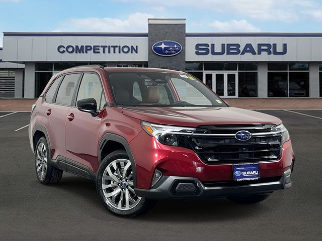 Crimson Red Pearl 2025 Subaru Forester Hybrid SUV / Crossover All-Wheel Drive Continuously Variable Transmission