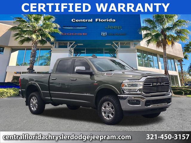 Olive Green Pearlcoat 2022 RAM 2500 Laramie Crew Cab 4WD Pickup Truck Four-Wheel Drive 6-Speed Automatic