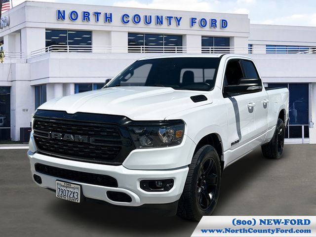 Bright White Clearcoat 2022 RAM 1500 Big Horn Quad Cab RWD Pickup Truck 4X2 8-Speed Automatic
