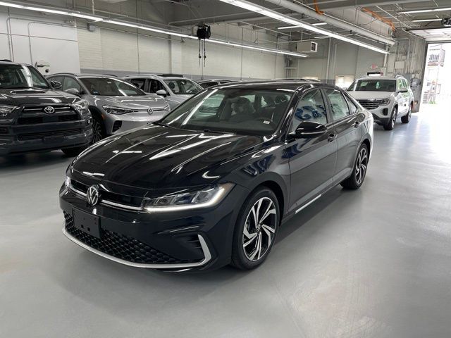 Deep Black Pearl 2026 Volkswagen Jetta Sedan Front-Wheel Drive 8-Speed Automatic