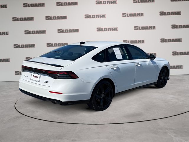Platinum White Pearl 2023 Honda Accord Hybrid Sport-L FWD Sedan Front-Wheel Drive Continuously Variable Transmission