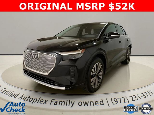 Black Metallic 2024 Audi Q4 e-tron Premium 40 SUV / Crossover Rear-Wheel Drive Automatic