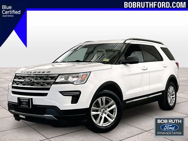 2018 Ford Explorer XLT White at Bob Ruth Ford