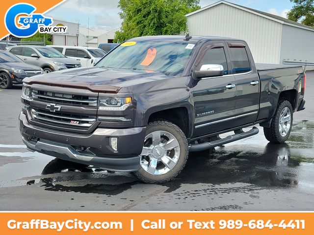 Gray (Tungsten Metallic) 2016 Chevrolet Silverado 1500 Pickup Truck Four-Wheel Drive 6-Speed Automatic Overdrive