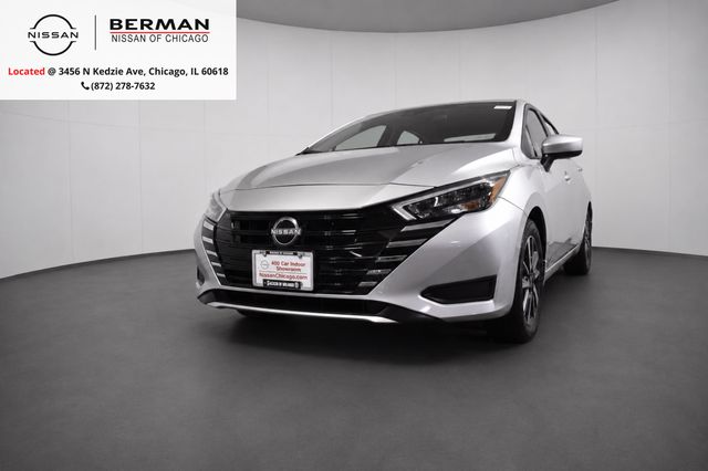 Brilliant Silver Metallic 2025 Nissan Versa Sedan Front-Wheel Drive Continuously Variable Transmission