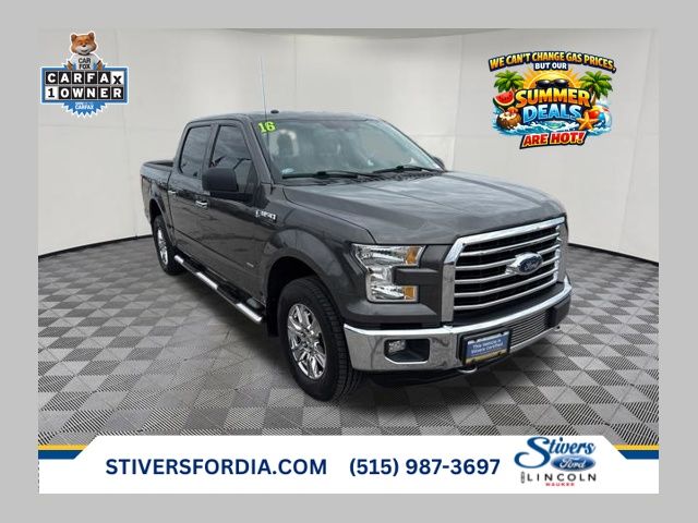 Gray (Magnetic) 2016 Ford F-150 XLT SuperCrew 4WD Pickup Truck Four-Wheel Drive 6-Speed Automatic