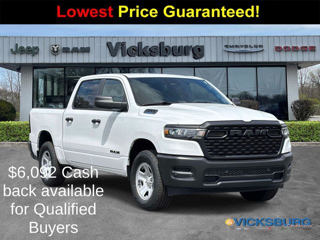Bright White Clearcoat 2026 RAM 1500 Pickup Truck Four-Wheel Drive 8-Speed Automatic
