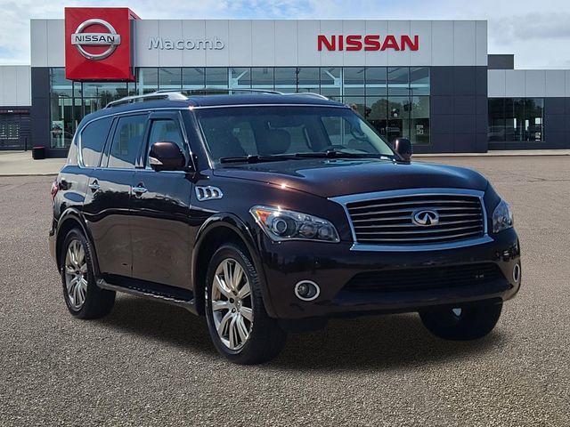 Dark Currant 2014 INFINITI QX80 SUV / Crossover All-Wheel Drive 7-Speed Automatic