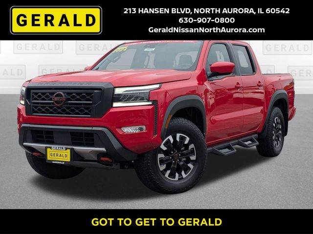 Red Alert 2024 Nissan Frontier Pickup Truck Four-Wheel Drive 9-Speed Automatic Overdrive