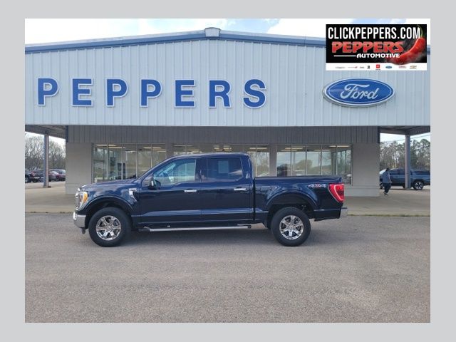 Blue Metallic 2023 Ford F-150 Pickup Truck Four-Wheel Drive Automatic
