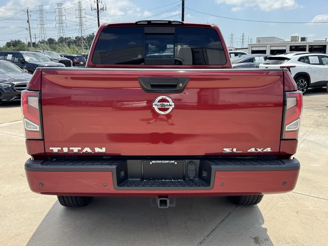 2020 Nissan Titan SL Red at Texan Dodge Chrysler Jeep Ram