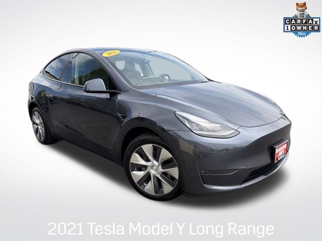 Midnight Silver Metallic 2021 Tesla Model Y SUV / Crossover All-Wheel Drive 1-Speed Automatic