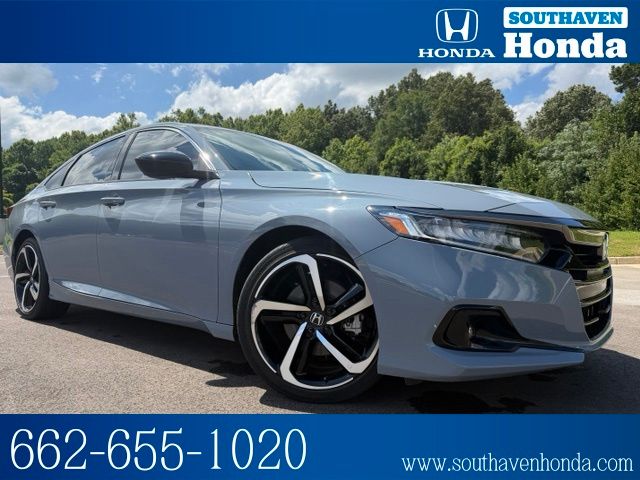 Gray Pearl 2022 Honda Accord Sedan Front-Wheel Drive Continuously Variable Transmission