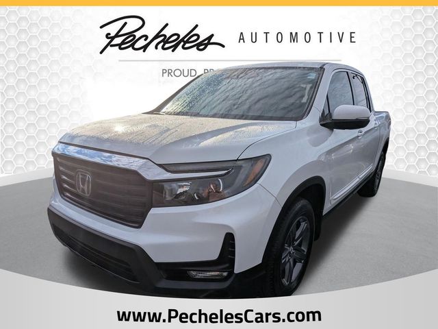 Platinum White Pearl 2021 Honda Ridgeline Pickup Truck All-Wheel Drive 9-Speed Automatic