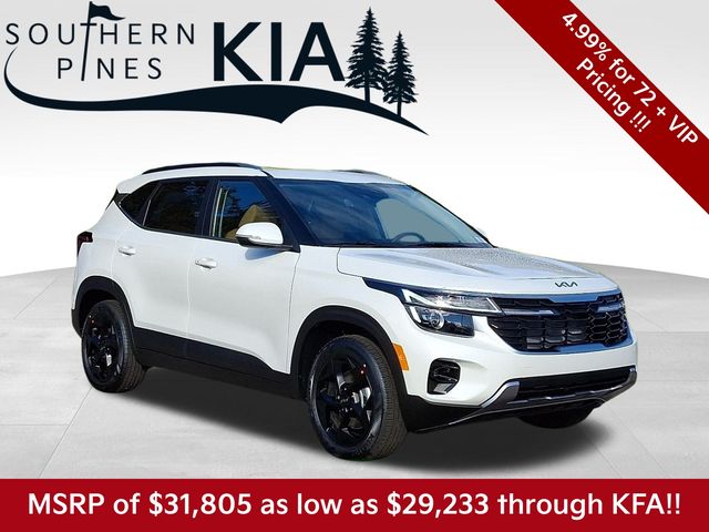 Snow White Pearl 2026 Kia Seltos EX AWD SUV / Crossover All-Wheel Drive Continuously Variable Transmission