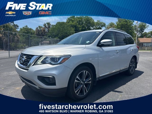 Brilliant Silver Metallic 2019 Nissan Pathfinder Platinum FWD SUV / Crossover Front-Wheel Drive Continuously Variable Transmission