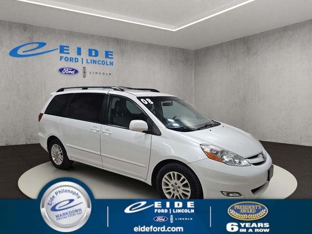 Arctic Frost Pearl 2008 Toyota Sienna XLE Minivan Front-Wheel Drive 5-Speed Automatic Overdrive