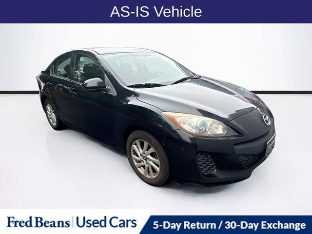 Black 2013 Mazda MAZDA3 Sedan Front-Wheel Drive 6-Speed Automatic
