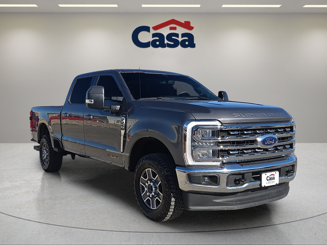 Gray Metallic 2024 Ford F-250 Super Duty Lariat Crew Cab 4WD Pickup Truck Four-Wheel Drive Automatic