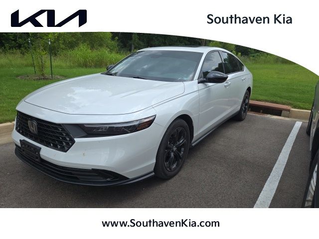 Platinum White 2025 Honda Accord Sedan Front-Wheel Drive Continuously Variable Transmission