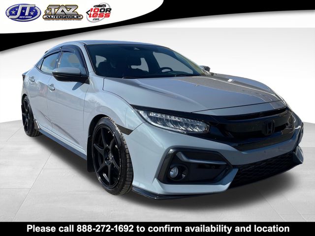 Gray 2021 Honda Civic Hatchback Sport FWD Hatchback Front-Wheel Drive 6-Speed Manual
