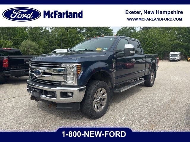 Blue 2018 Ford F-350 Super Duty Lariat Crew Cab 4WD Pickup Truck Four-Wheel Drive 6-Speed Automatic