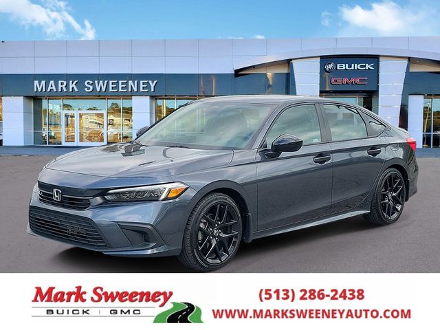 Sonic Gray Pearl 2024 Honda Civic Sport FWD Sedan Front-Wheel Drive Continuously Variable Transmission