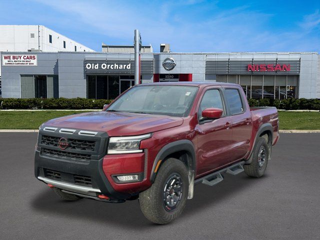 Cardinal Red Metallic Tricoat 2025 Nissan Frontier PRO-4X Crew Cab 4WD Pickup Truck Four-Wheel Drive 9-Speed Automatic Overdrive