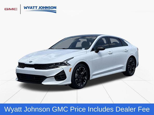 Glacial White Pearl 2021 Kia K5 GT-Line FWD Sedan Front-Wheel Drive 8-Speed Automatic
