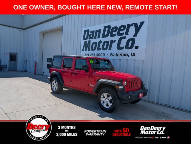 Firecracker Red Clearcoat 2018 Jeep Wrangler SUV / Crossover Four-Wheel Drive 8-Speed Automatic