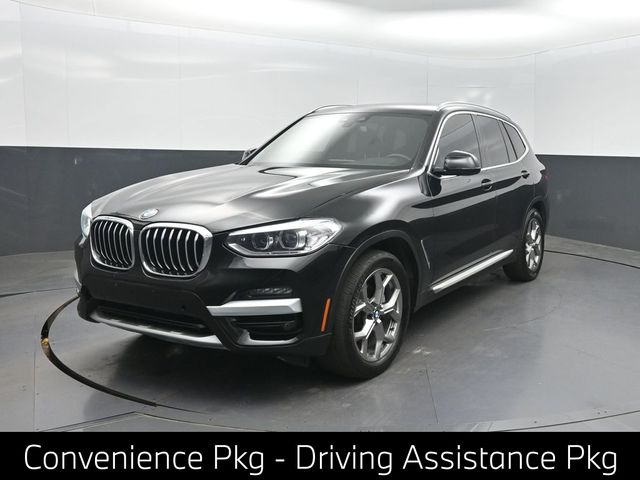 Black Sapphire Metallic 2020 BMW X3 SUV / Crossover All-Wheel Drive 8-Speed Automatic