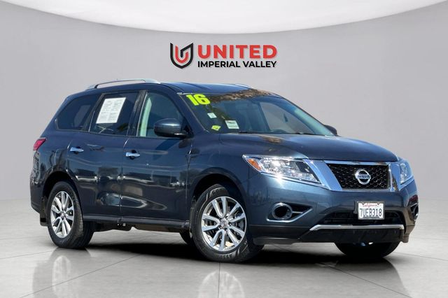 Arctic Blue Metallic 2016 Nissan Pathfinder S SUV / Crossover Front-Wheel Drive Continuously Variable Transmission