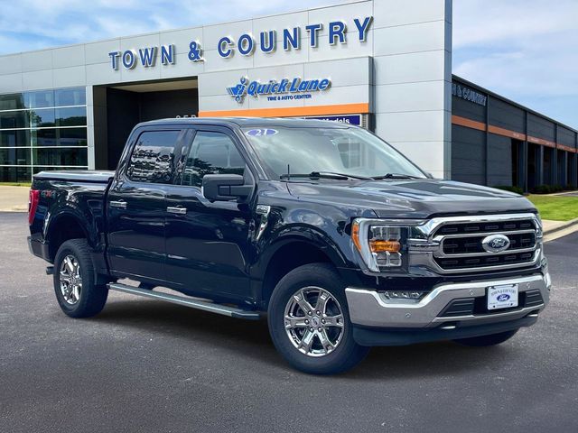 Agate Black Metallic 2021 Ford F-150 Pickup Truck Four-Wheel Drive Automatic